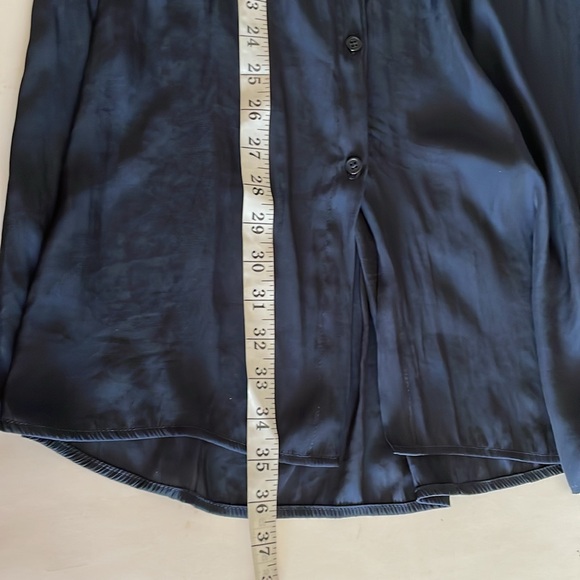 Mela Purdie Navy Blue Button Front Sleeveless Shirt Tunic Dress Size XS - Picture 10 of 10